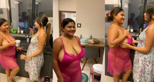 Sarmishtha Sarkar aka – Bongonaari and Megha Das  – Lesbian In the Kitchen